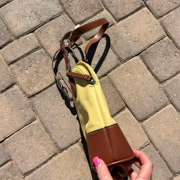 St. John’s Bay Yellow and Brown Women's Bag - Picture 8 of 14